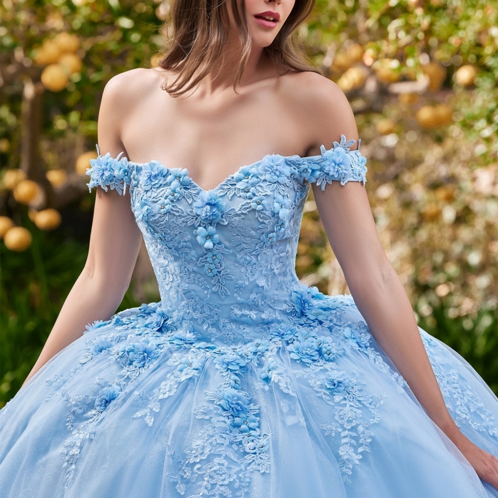 Purple lavender, emerald, champagne, blue off the shoulder lace up open back